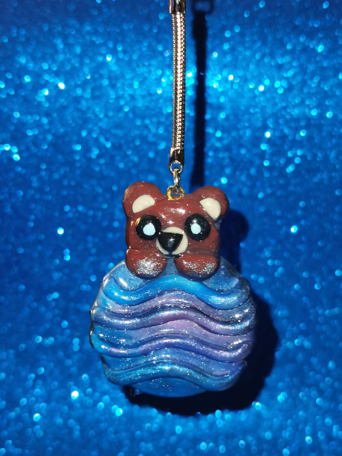 Galaxy Ripple Wave Teddy Bear Worry Stones