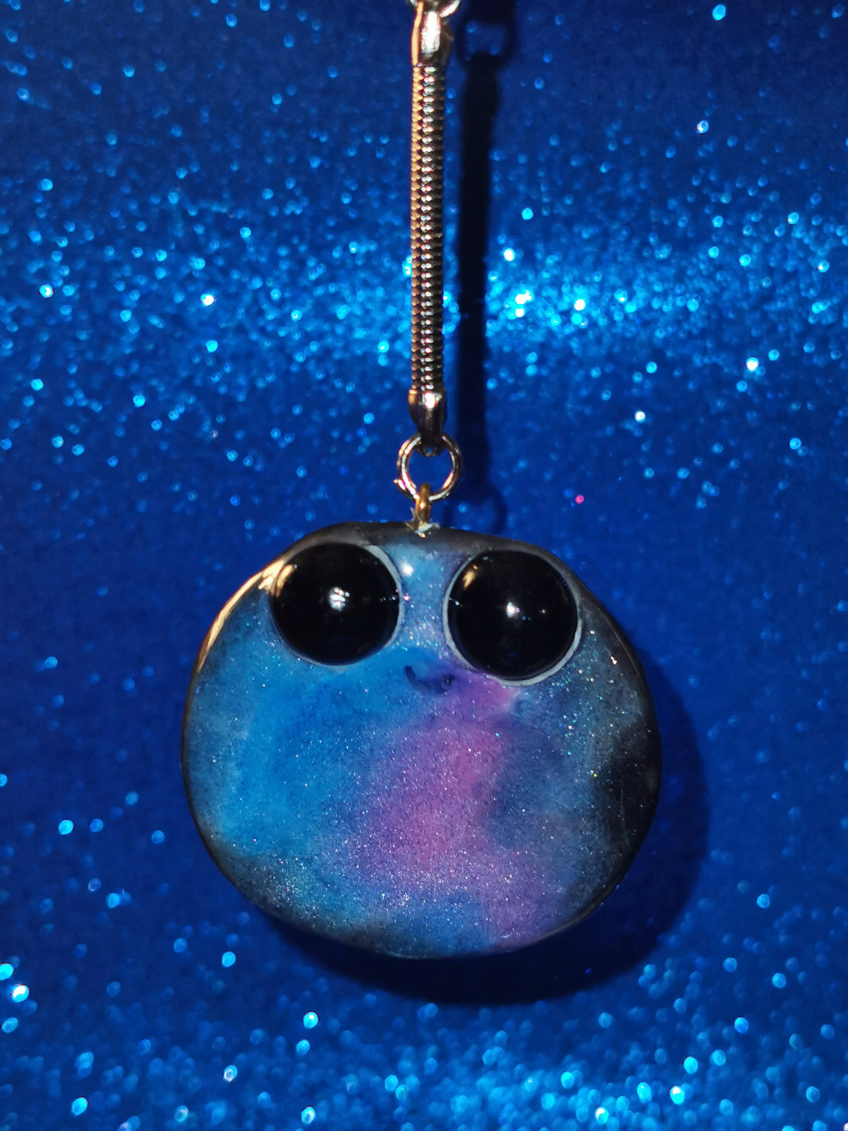 Galaxy Aurora Blob Buddy Worry Stone Keyring