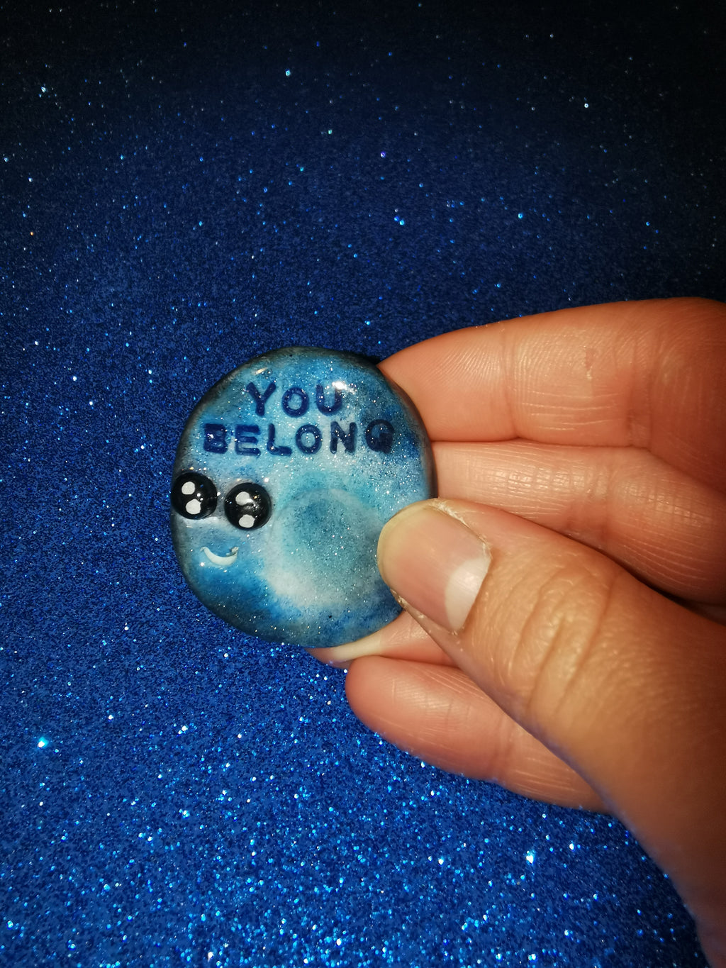 Galaxy Aurora Affirmation Worry Stone  Set - Positivity