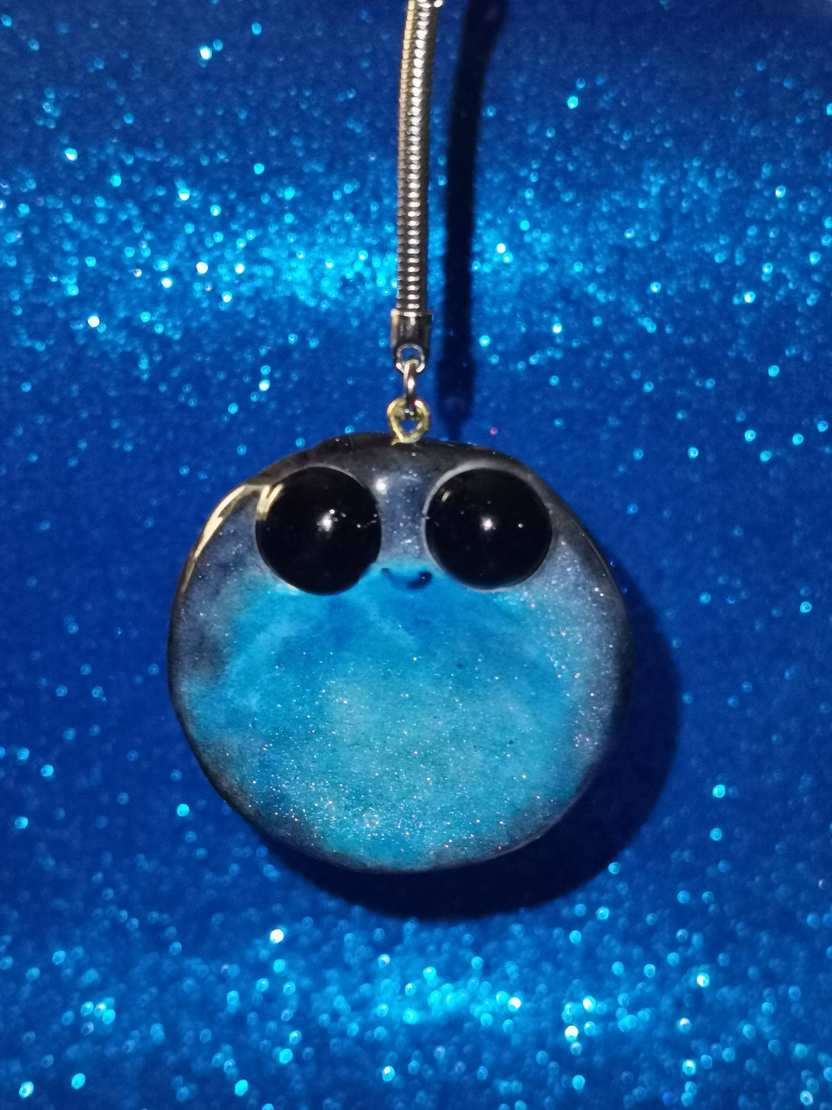Galaxy Aurora Blob Buddy Worry Stone Keyring
