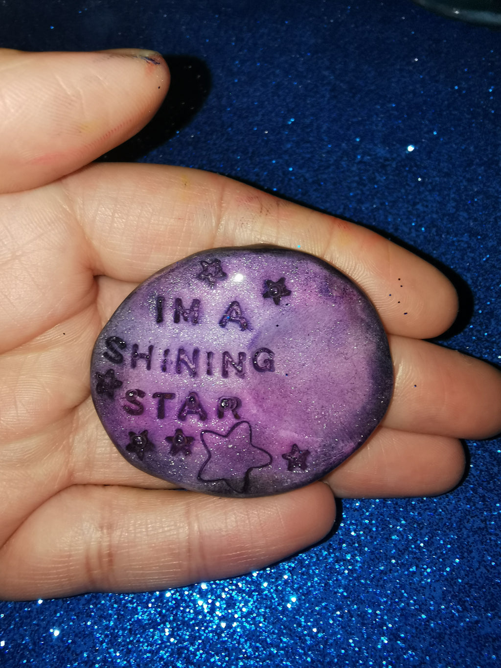 Galaxy Aurora Affirmation Worry Stones - Inner Spark Set
