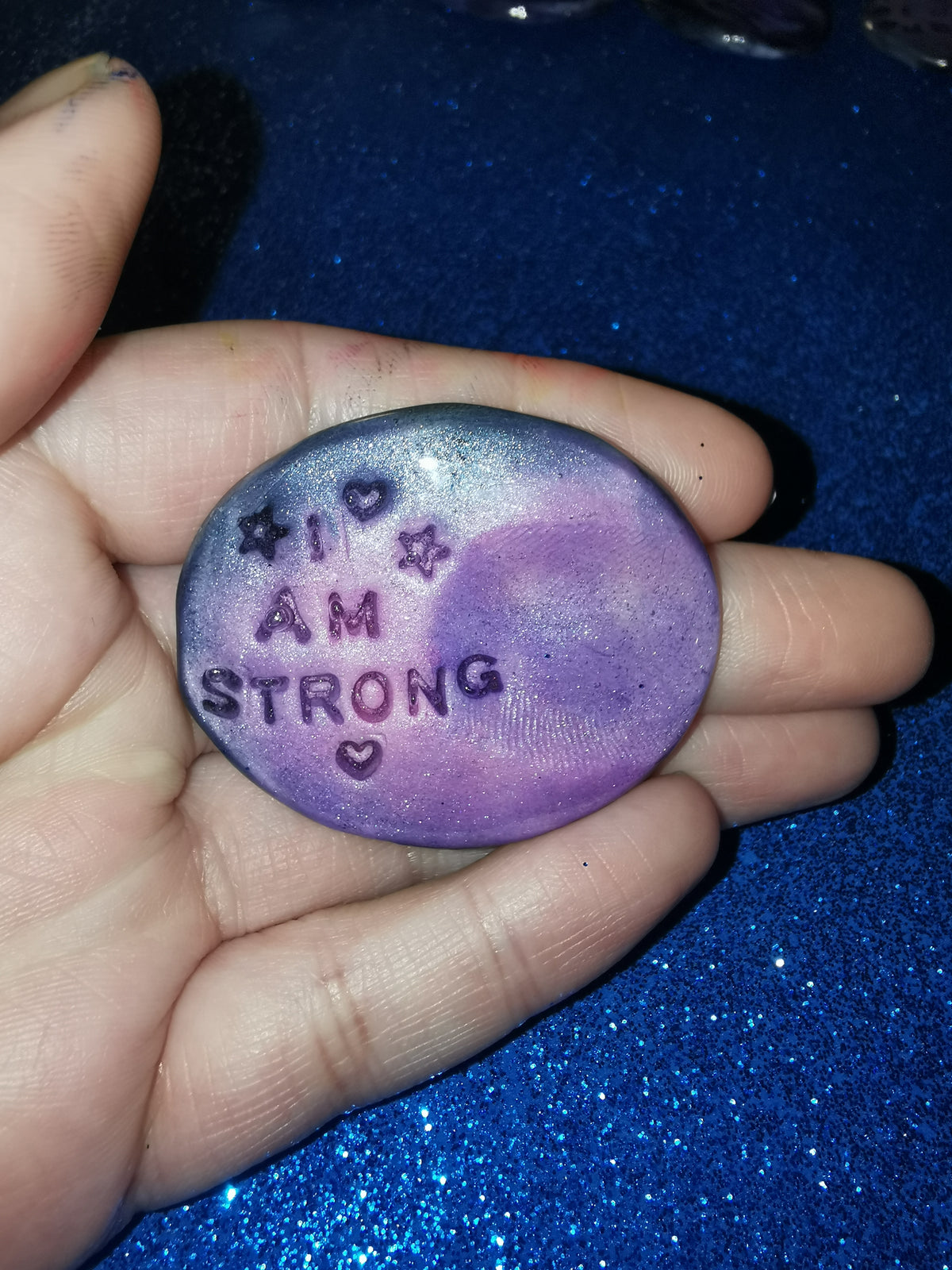 Galaxy Affirmation Worry Stones - Strength & Confidence Set