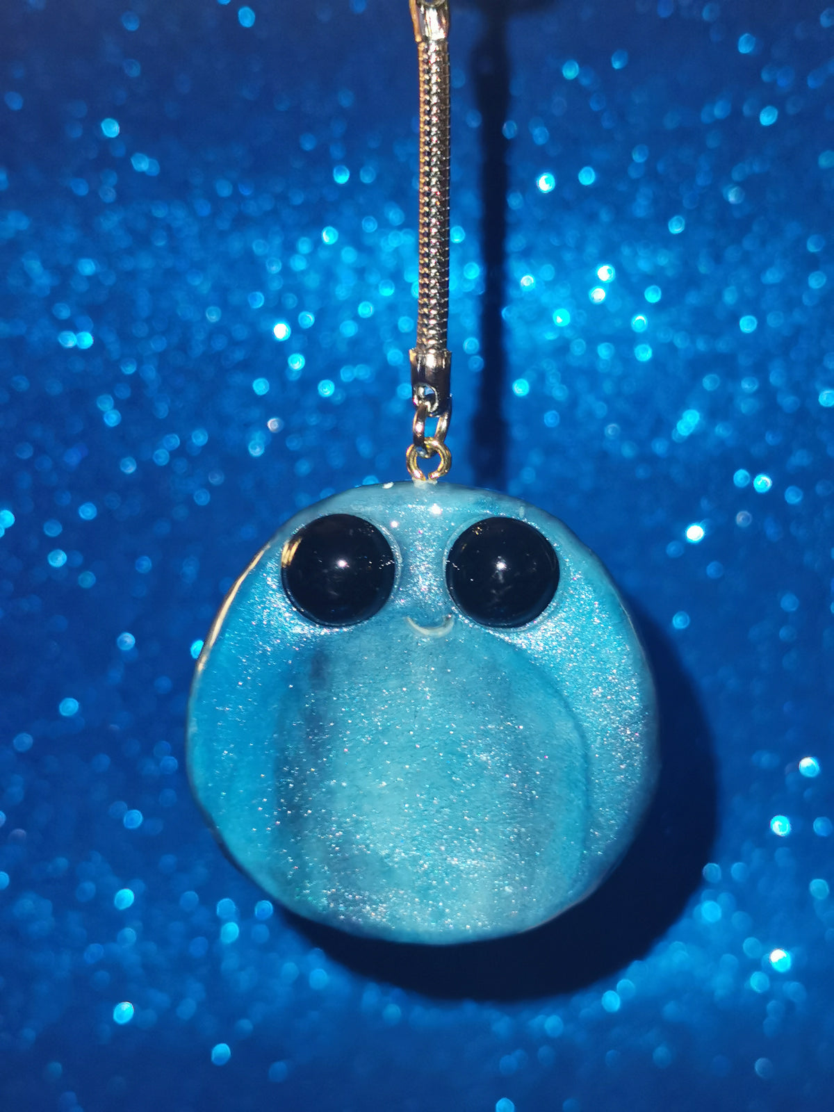 Galaxy Aurora Blob Buddy Worry Stone Keyring
