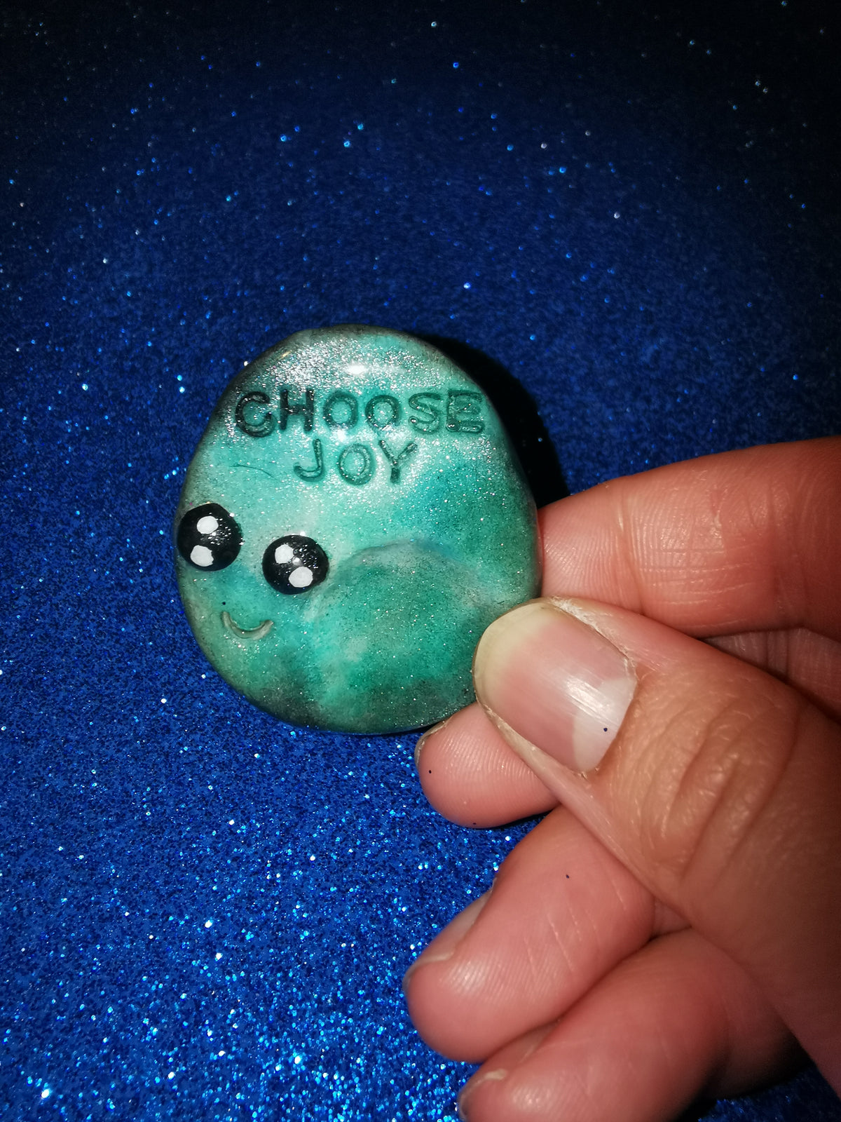 Galaxy Aurora Affirmation Worry Stone  Set - Positivity