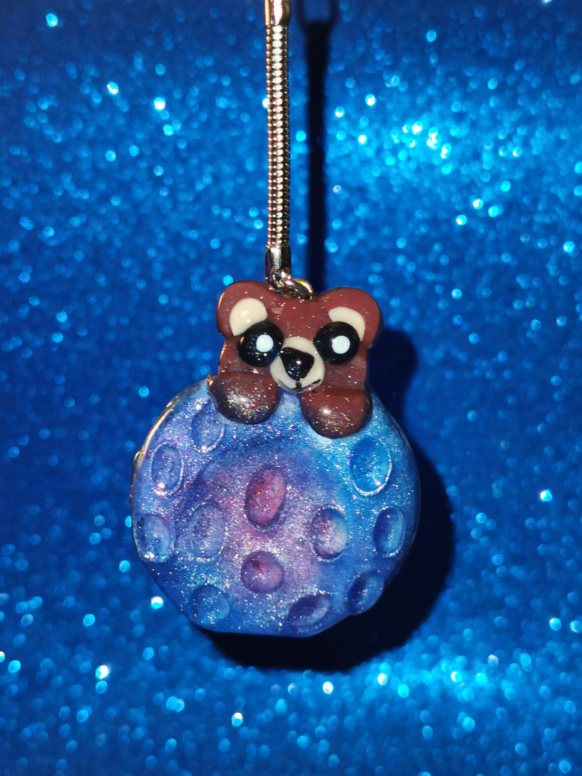 Galaxy Crater Moon Teddy Bear Worry Stones