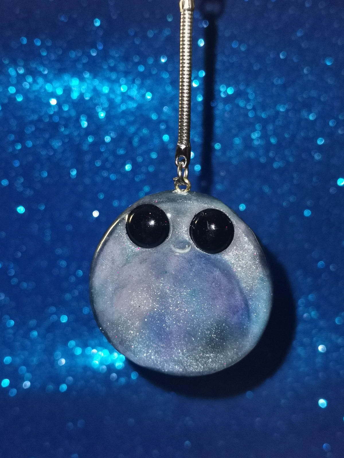 Galaxy Aurora Blob Buddy Worry Stone Keyring