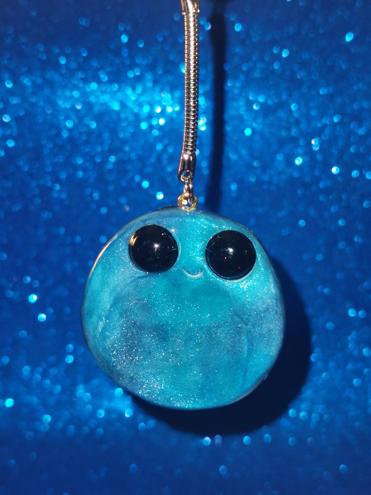 Galaxy Aurora Blob Buddy Worry Stone Keyring