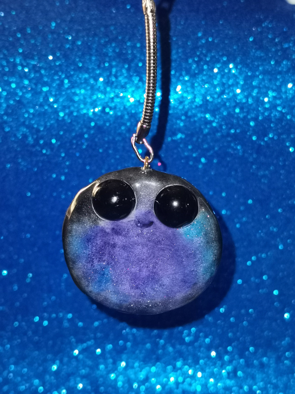 Galaxy Aurora Blob Buddy Worry Stone Keyring