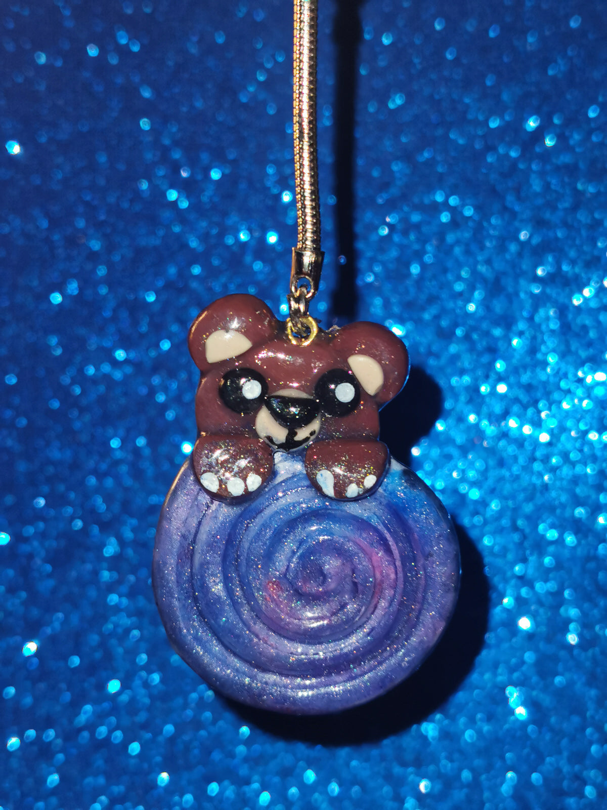 Galaxy Whirlpool Teddy Bear Worry Stones