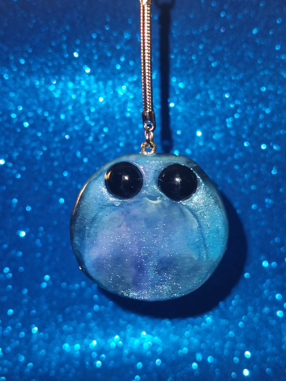 Galaxy Aurora Blob Buddy Worry Stone Keyring