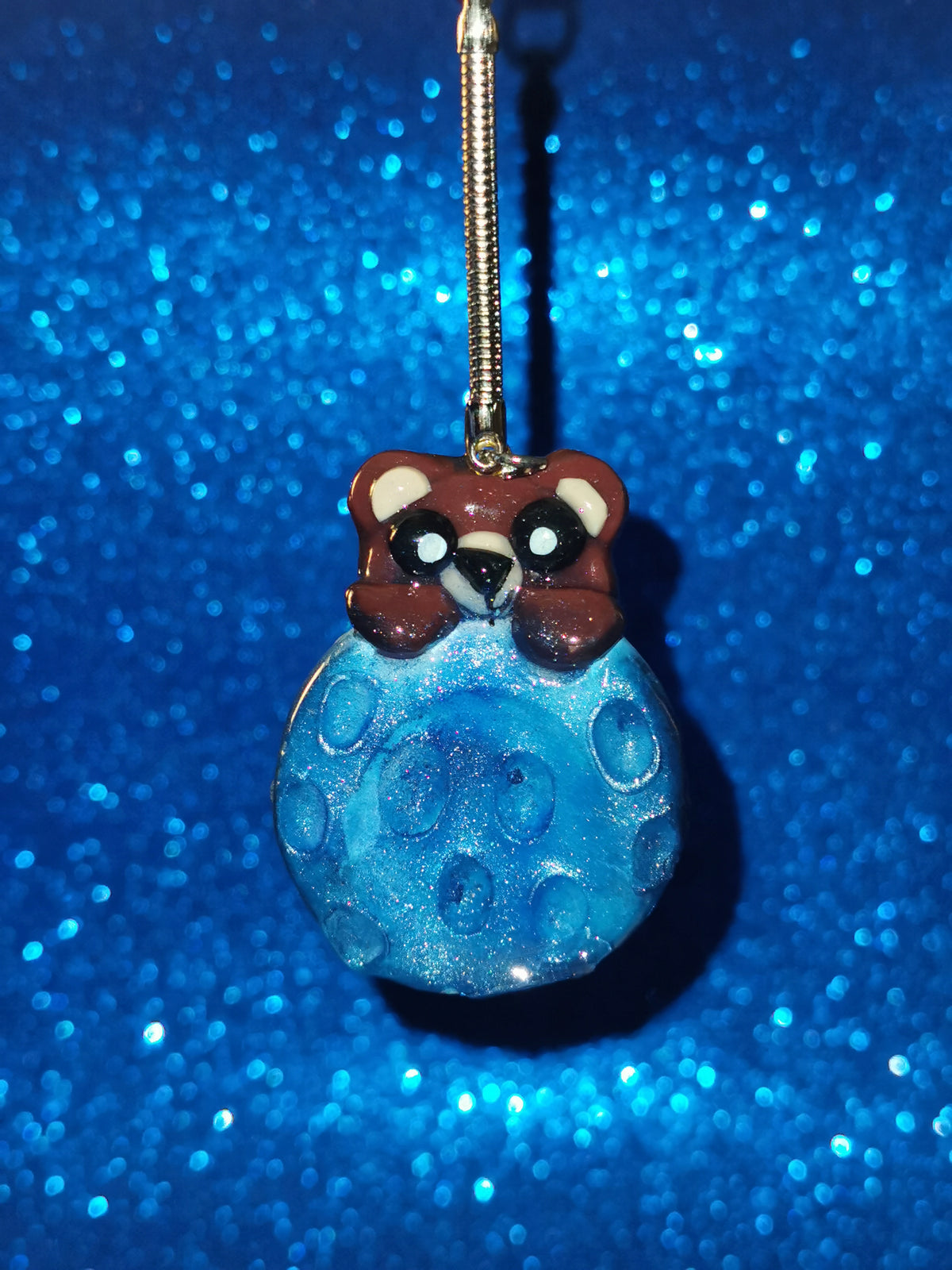 Galaxy Crater Moon Teddy Bear Worry Stones