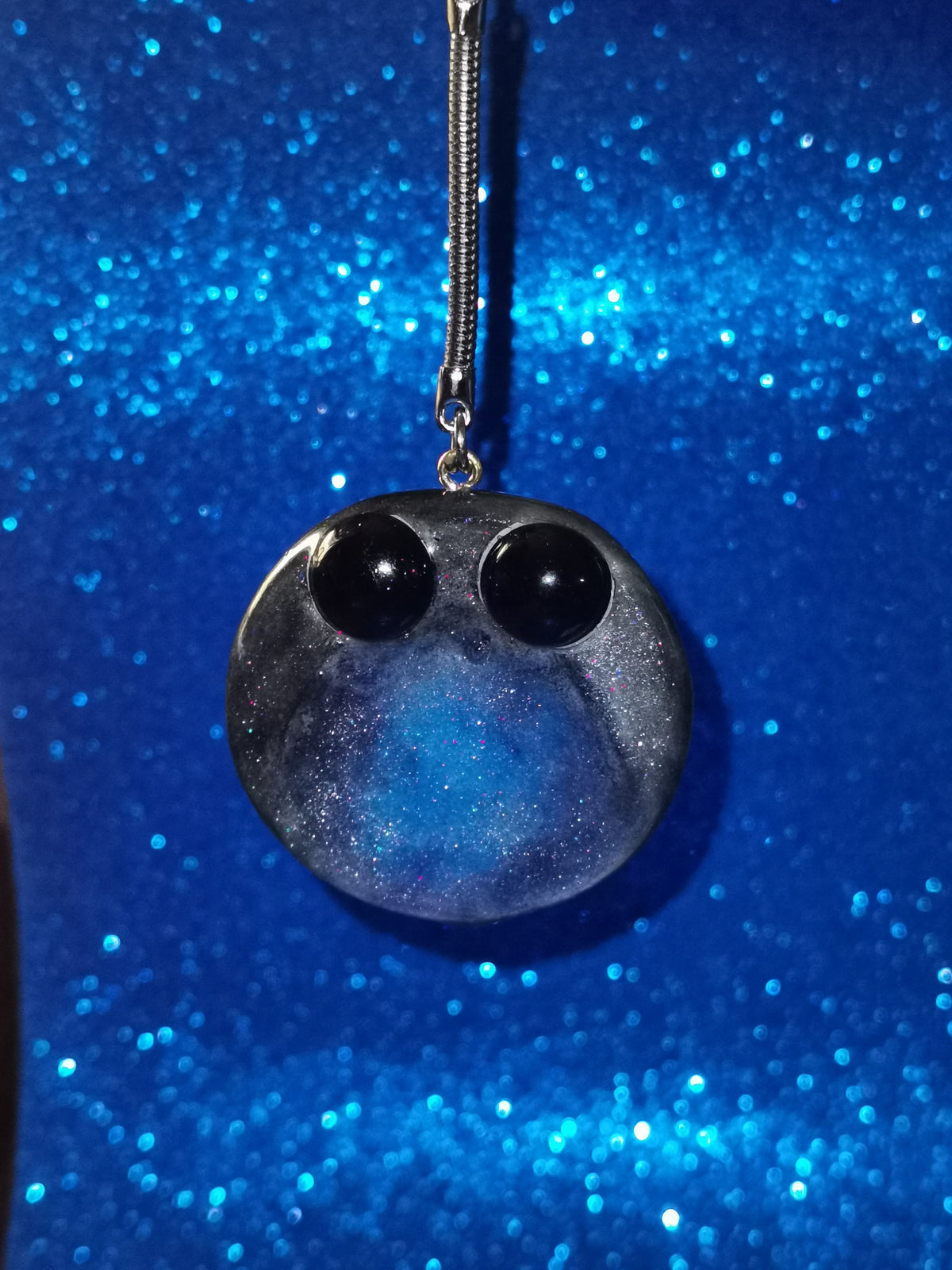 Galaxy Aurora Blob Buddy Worry Stone Keyring