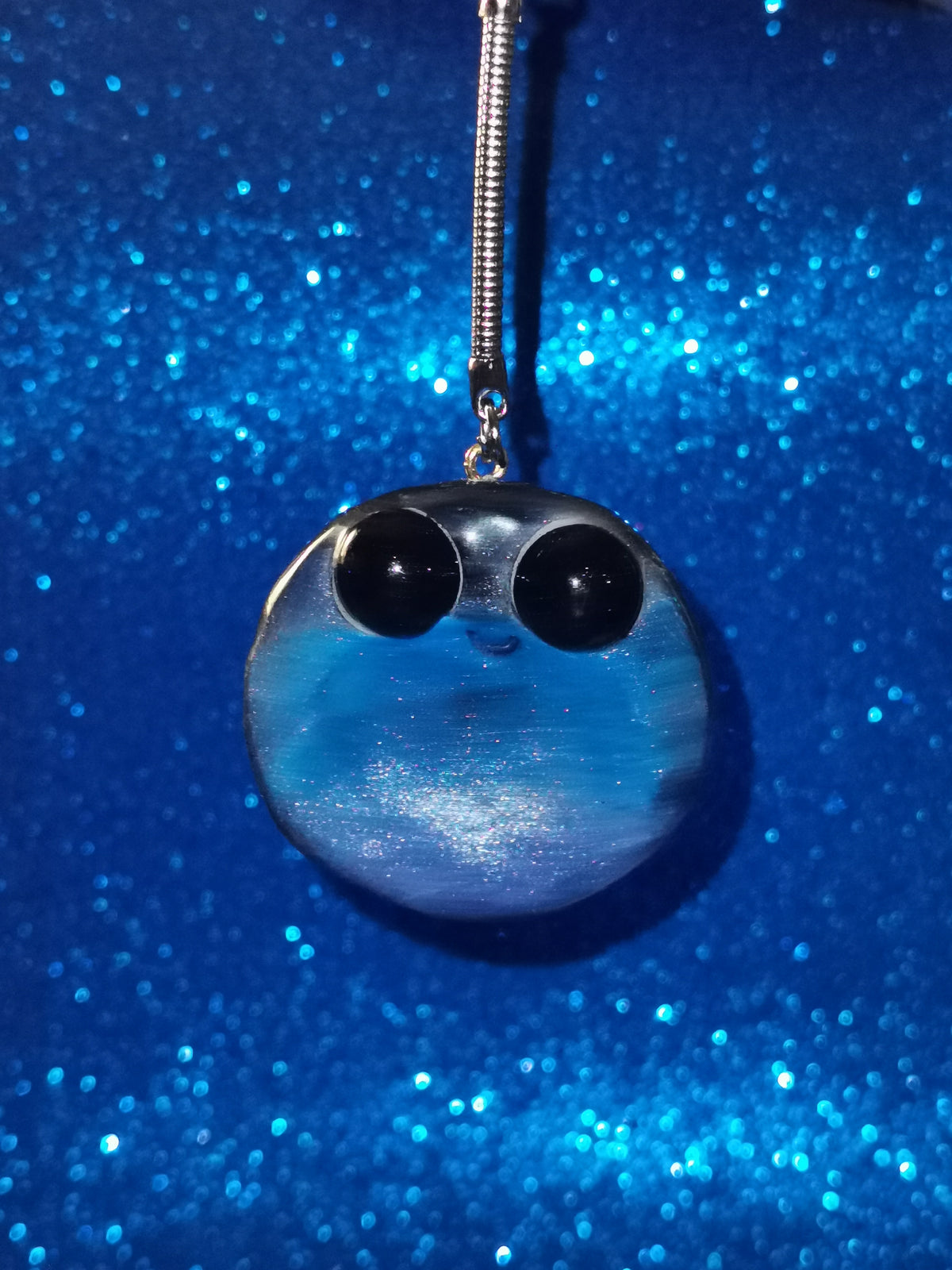 Galaxy Aurora Blob Buddy Worry Stone Keyring