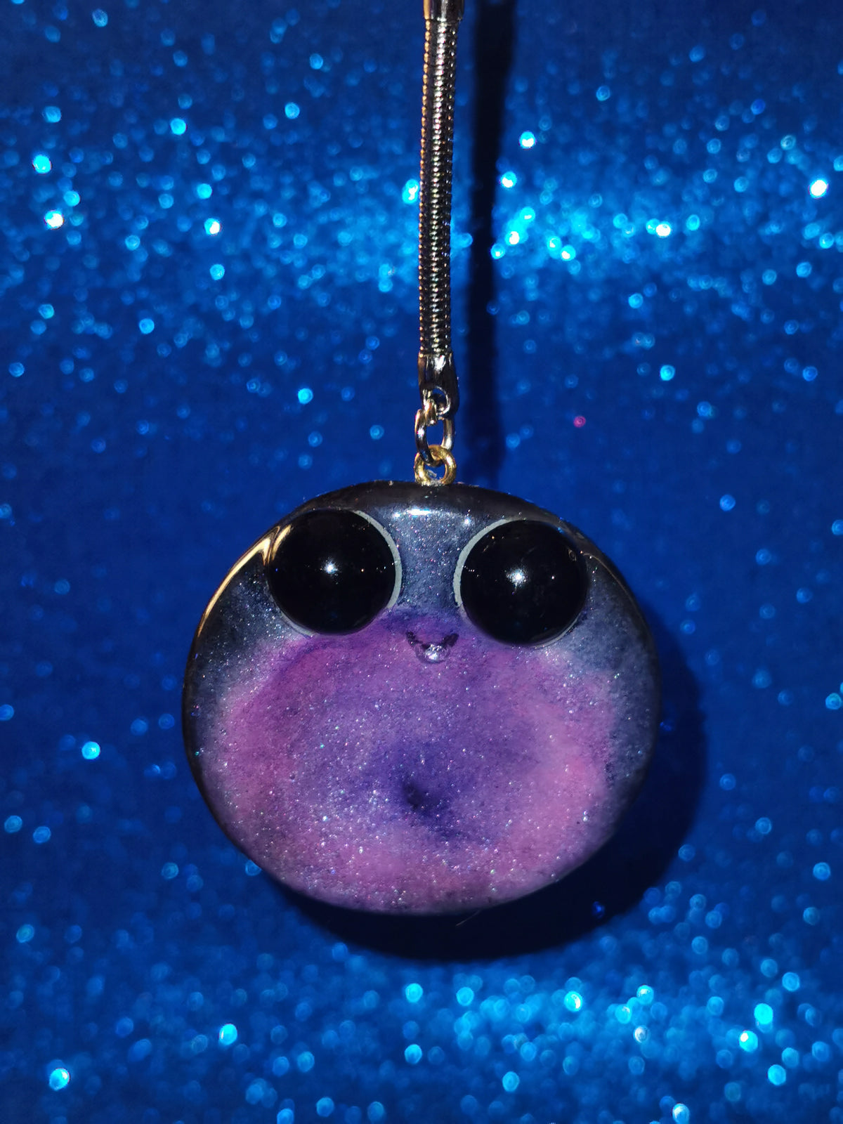 Galaxy Aurora Blob Buddy Worry Stone Keyring