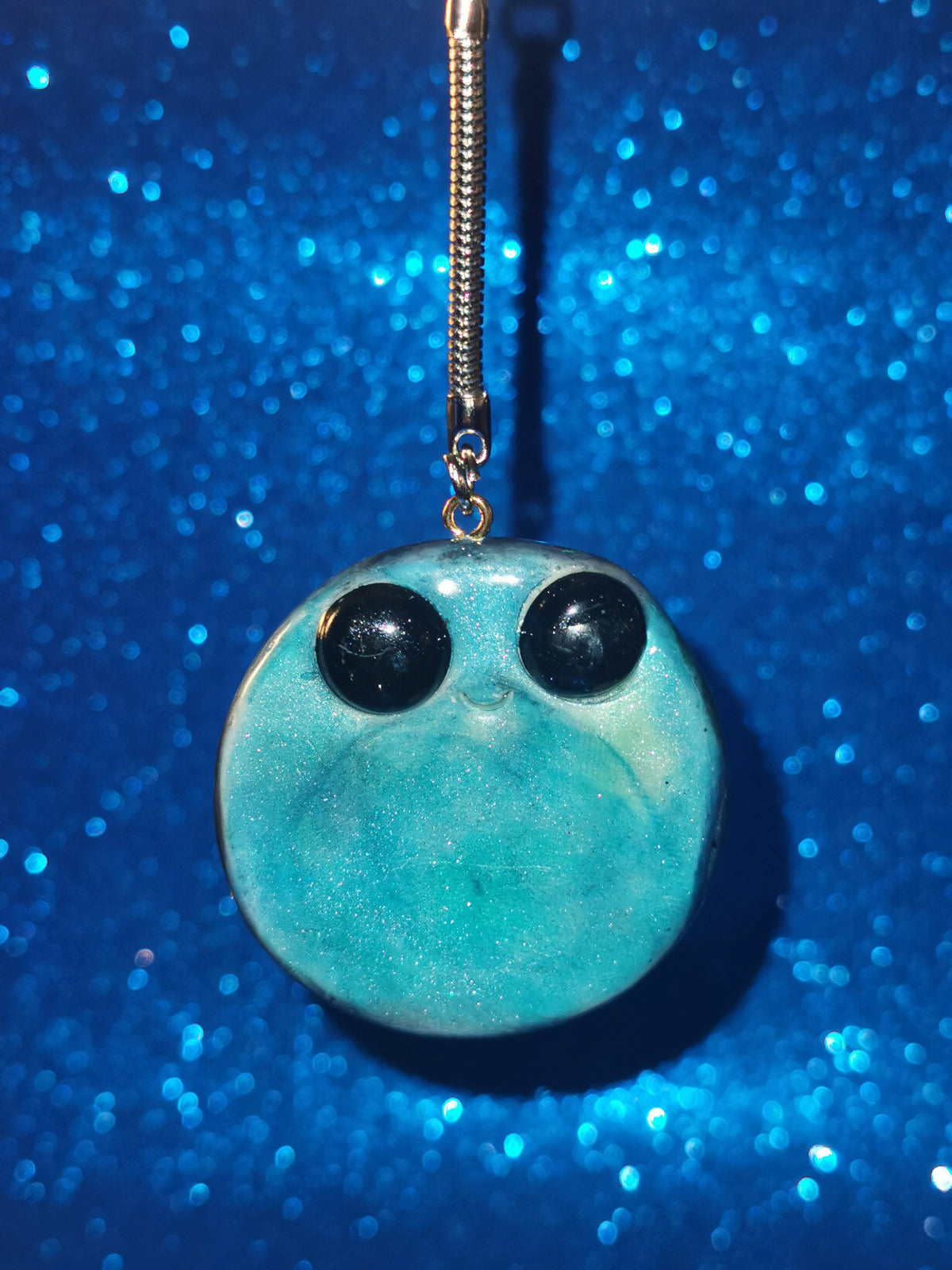 Galaxy Aurora Blob Buddy Worry Stone Keyring