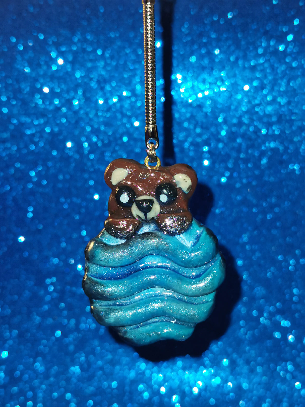Galaxy Ripple Wave Teddy Bear Worry Stones
