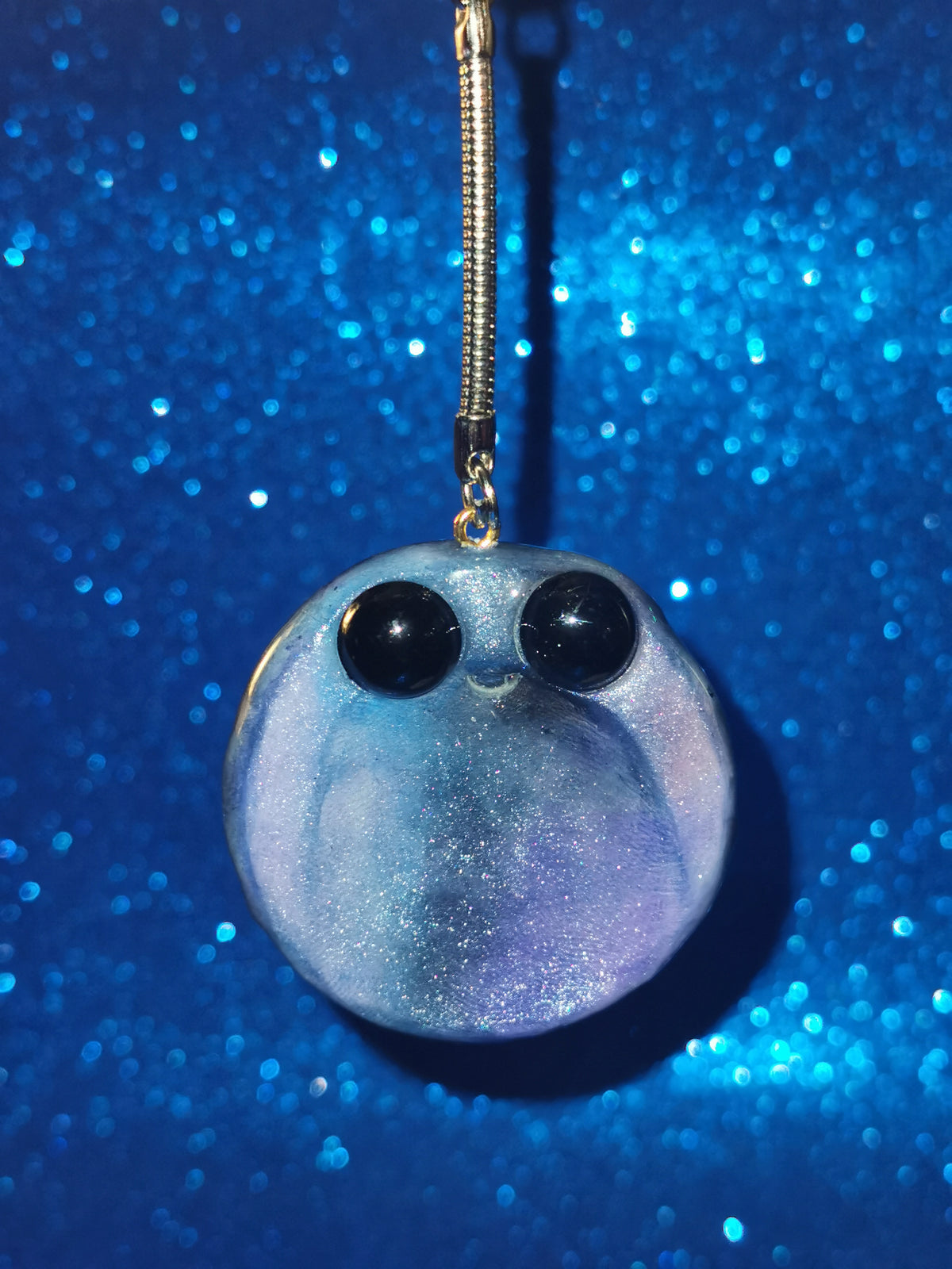Galaxy Aurora Blob Buddy Worry Stone Keyring
