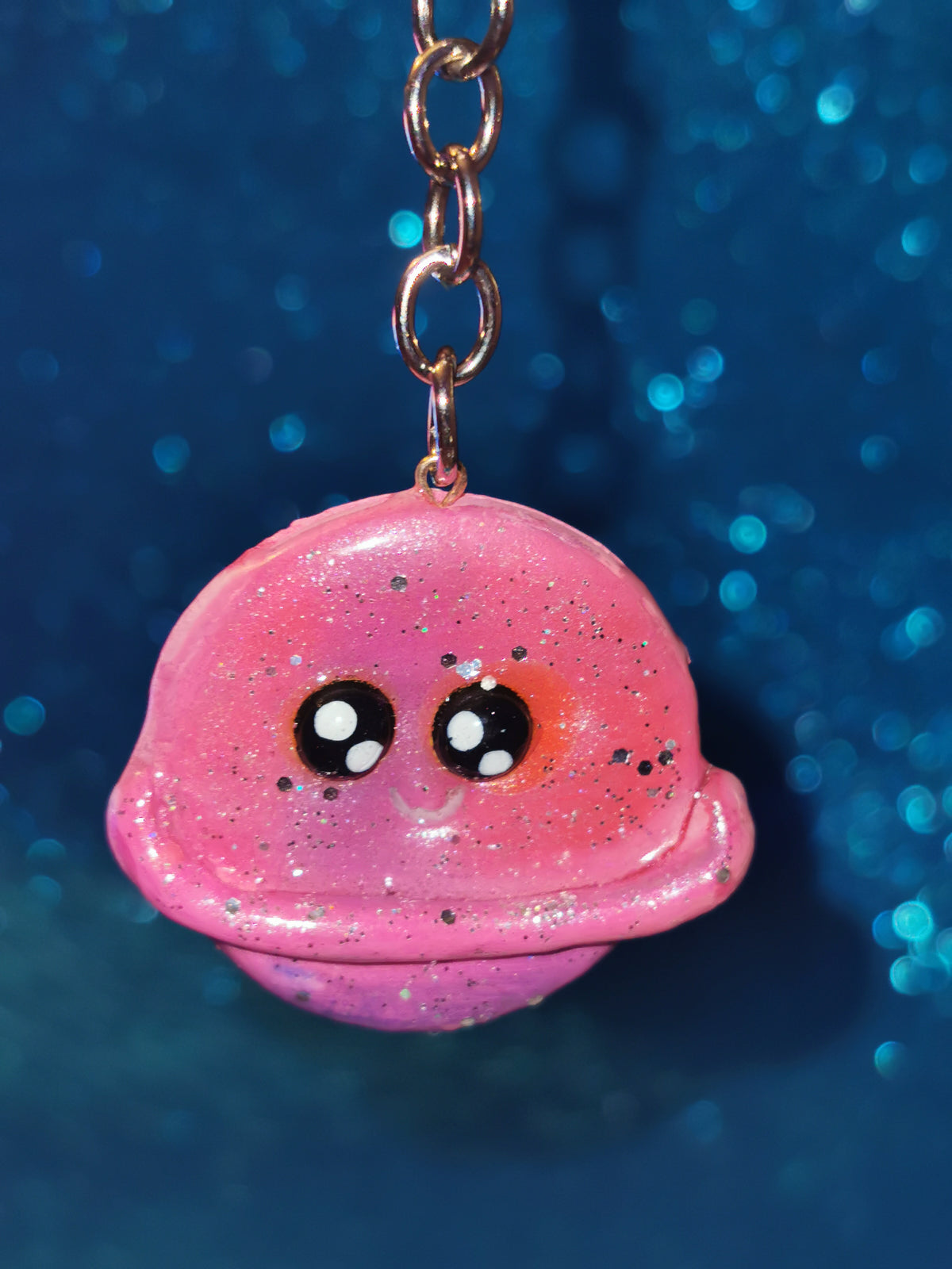Galaxy Colourful Planet Keyring