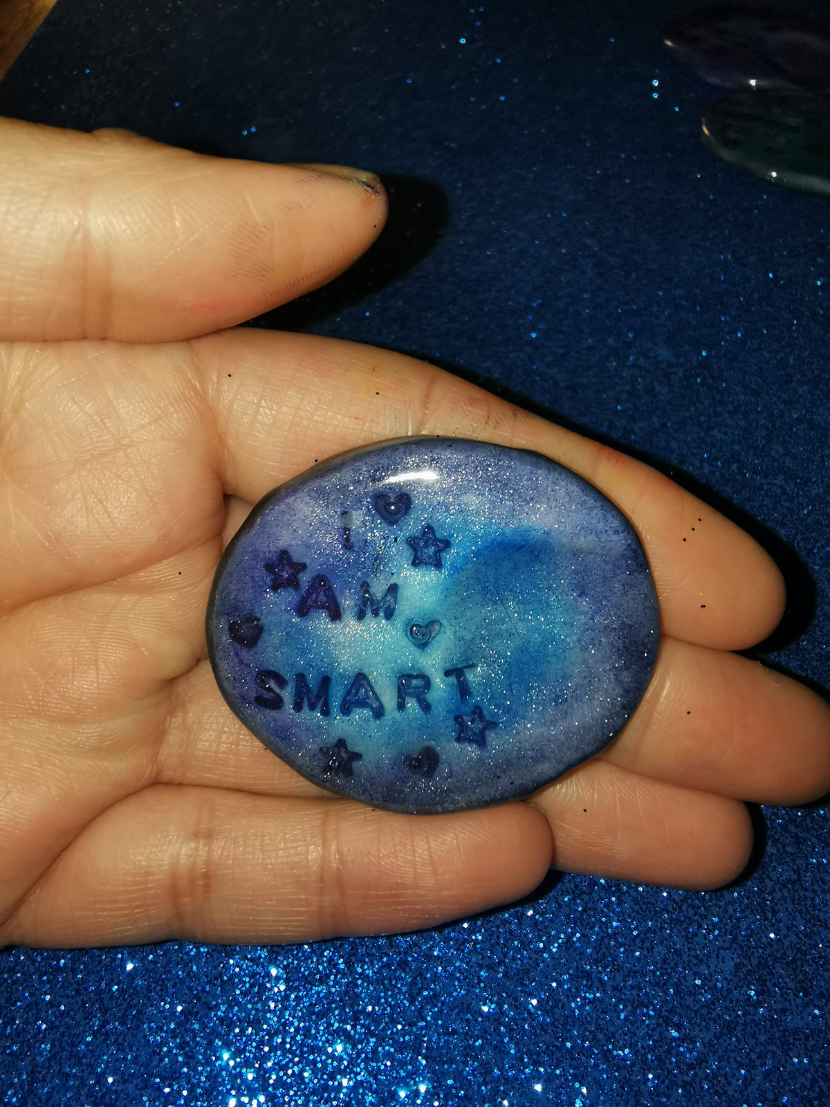 Galaxy Aurora Affirmation Worry Stones - Inner Spark Set