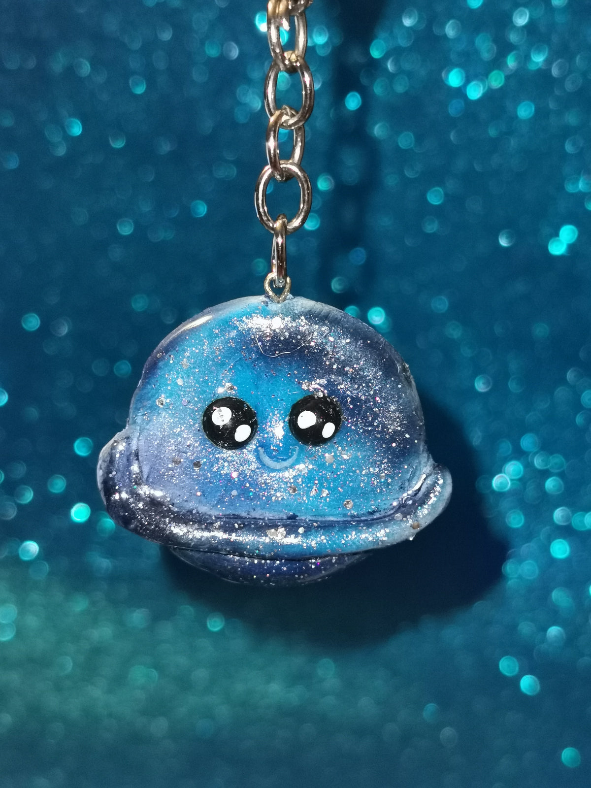 Galaxy Colourful Planet Keyring