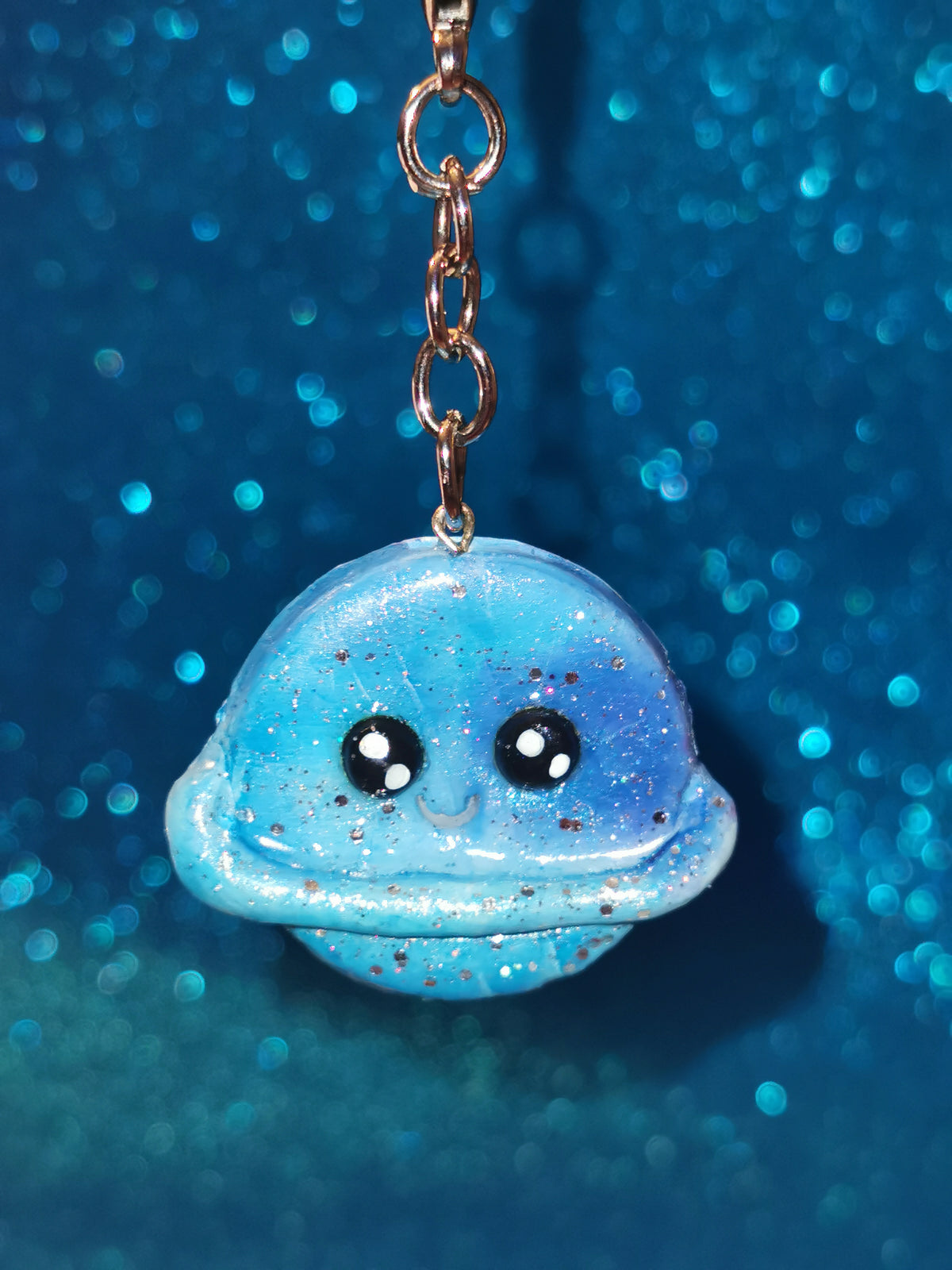 Galaxy Colourful Planet Keyring