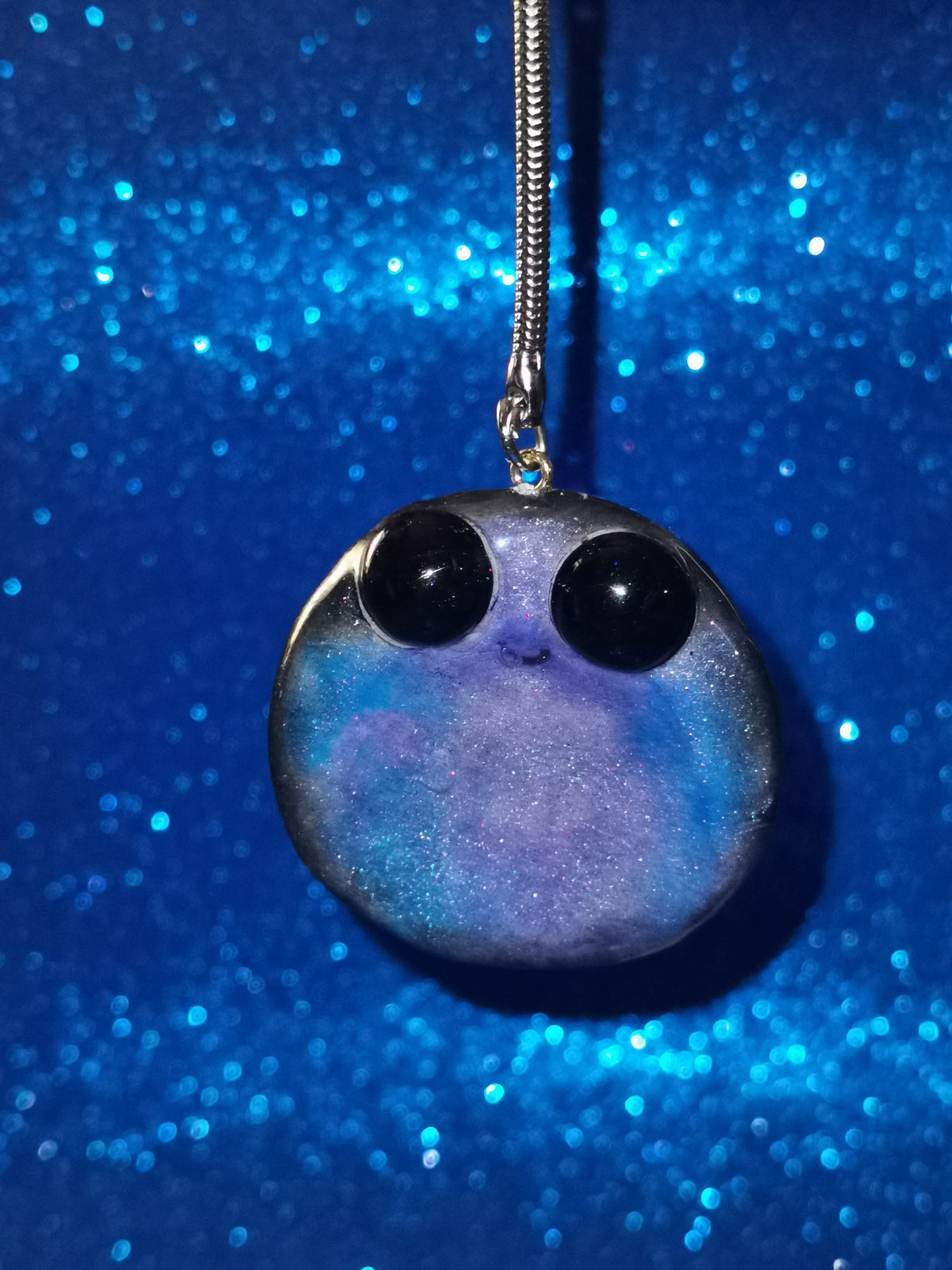 Galaxy Aurora Blob Buddy Worry Stone Keyring