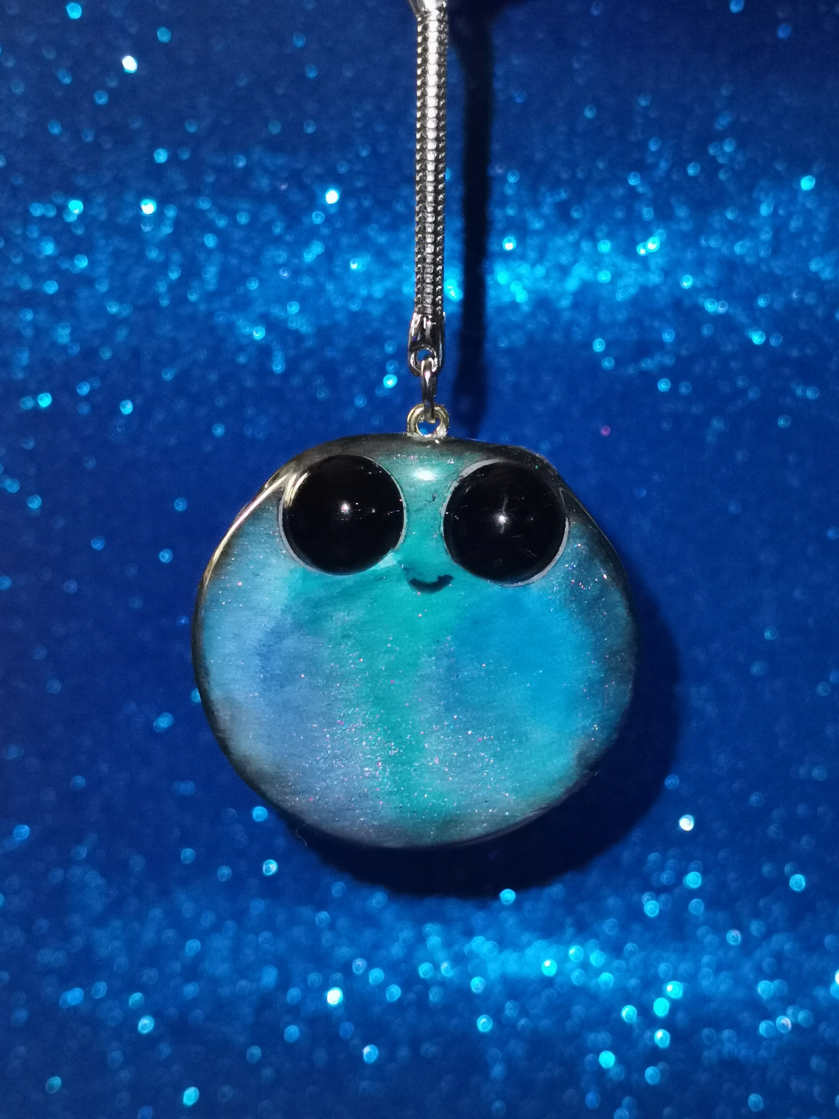 Galaxy Aurora Blob Buddy Worry Stone Keyring