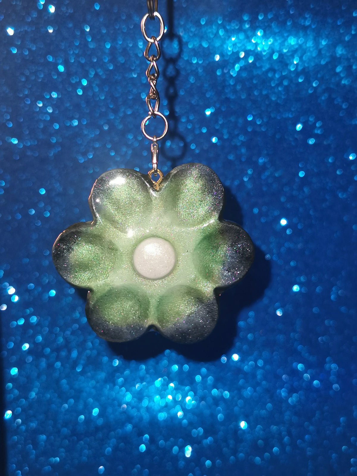 Galaxy Flower Worry Stone Keyring’s
