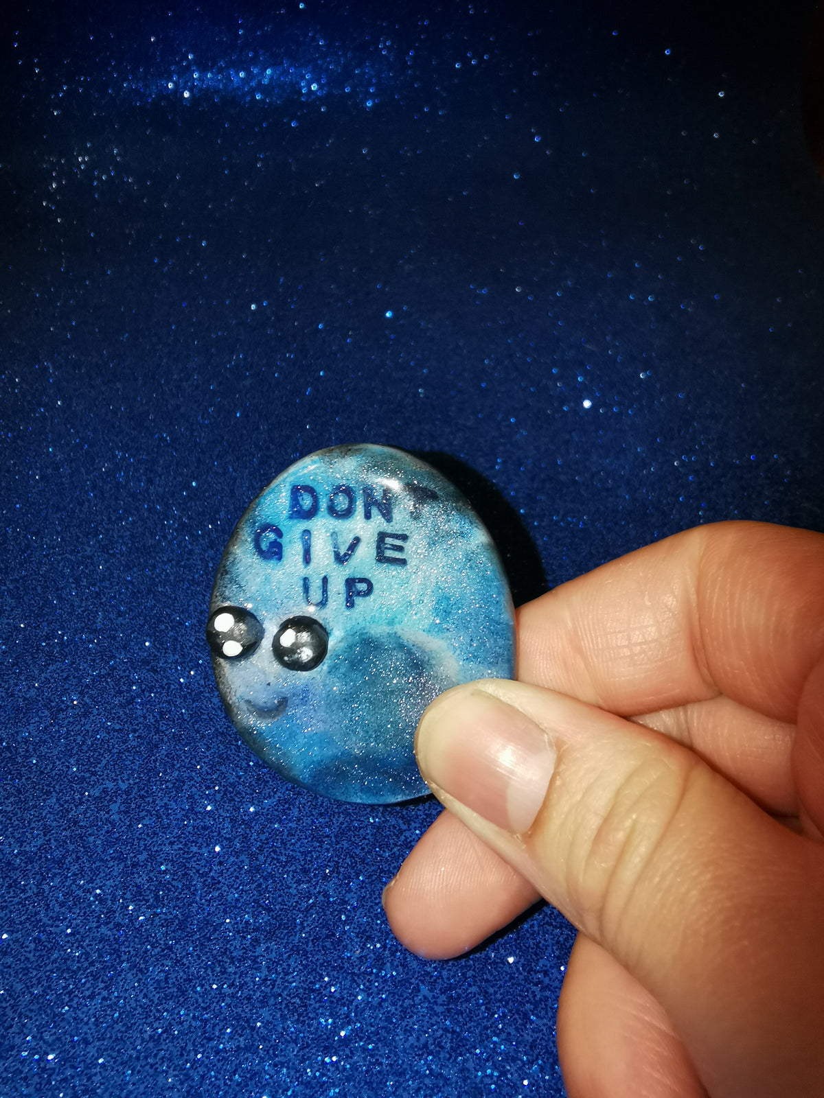 Galaxy Aurora Affirmation Worry Stone Set - Strength
