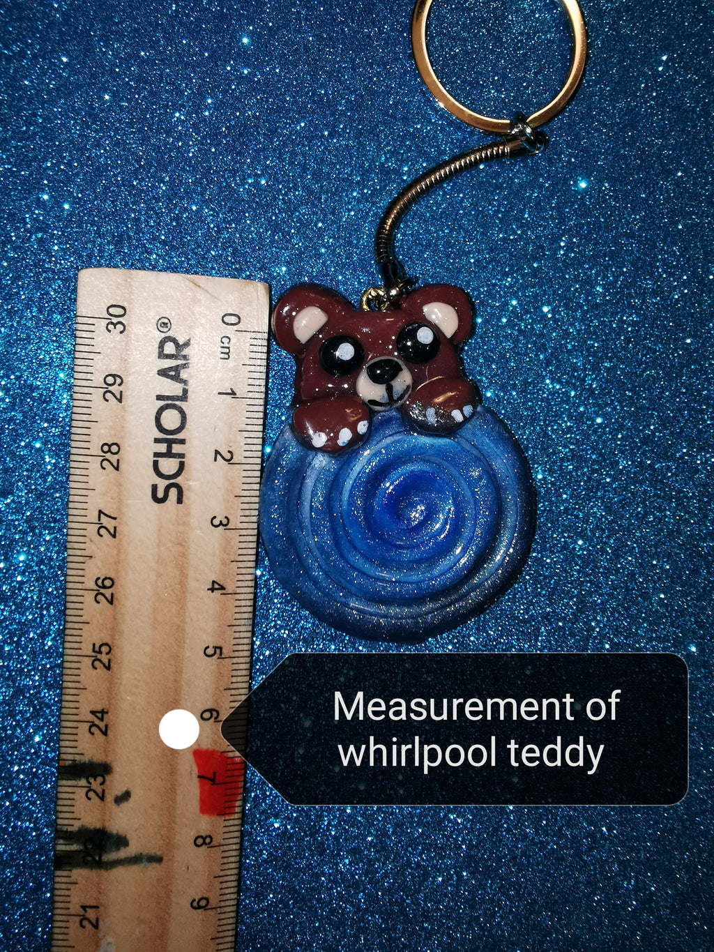 Galaxy Whirlpool Teddy Bear Worry Stones