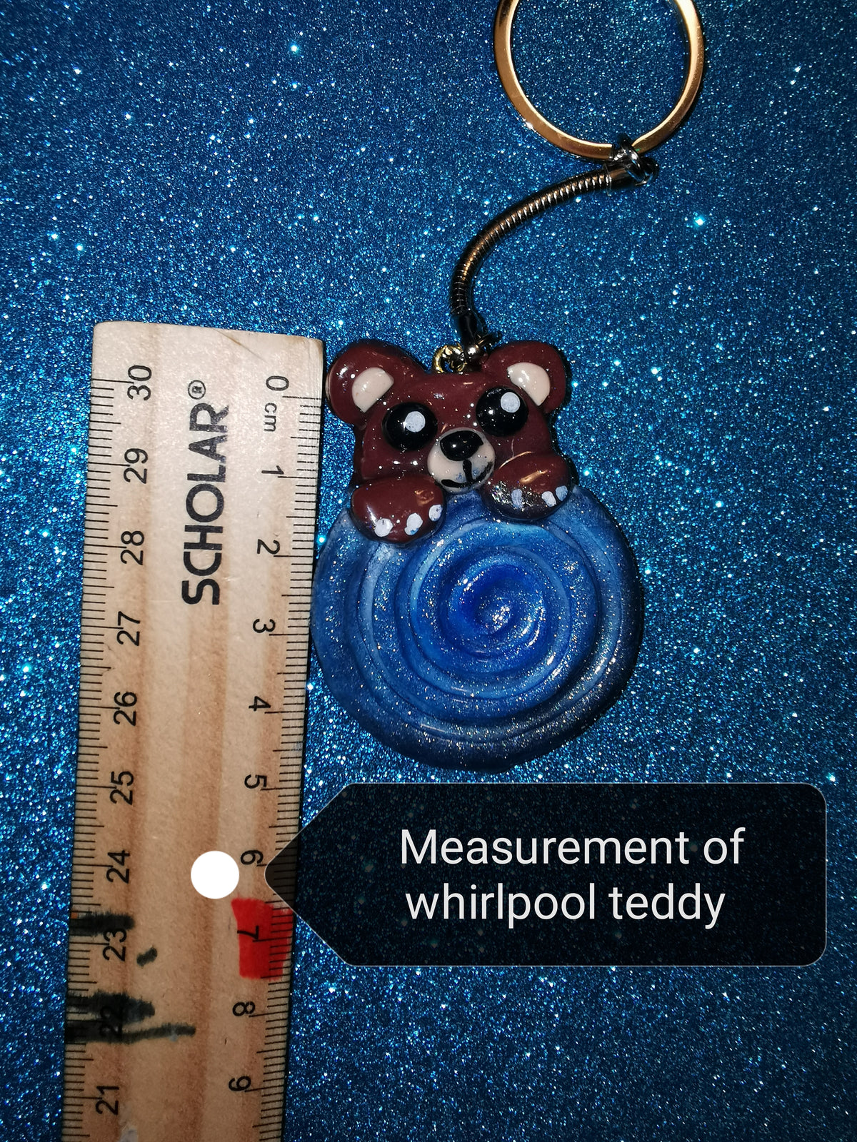 Galaxy Whirlpool Teddy Bear Worry Stones
