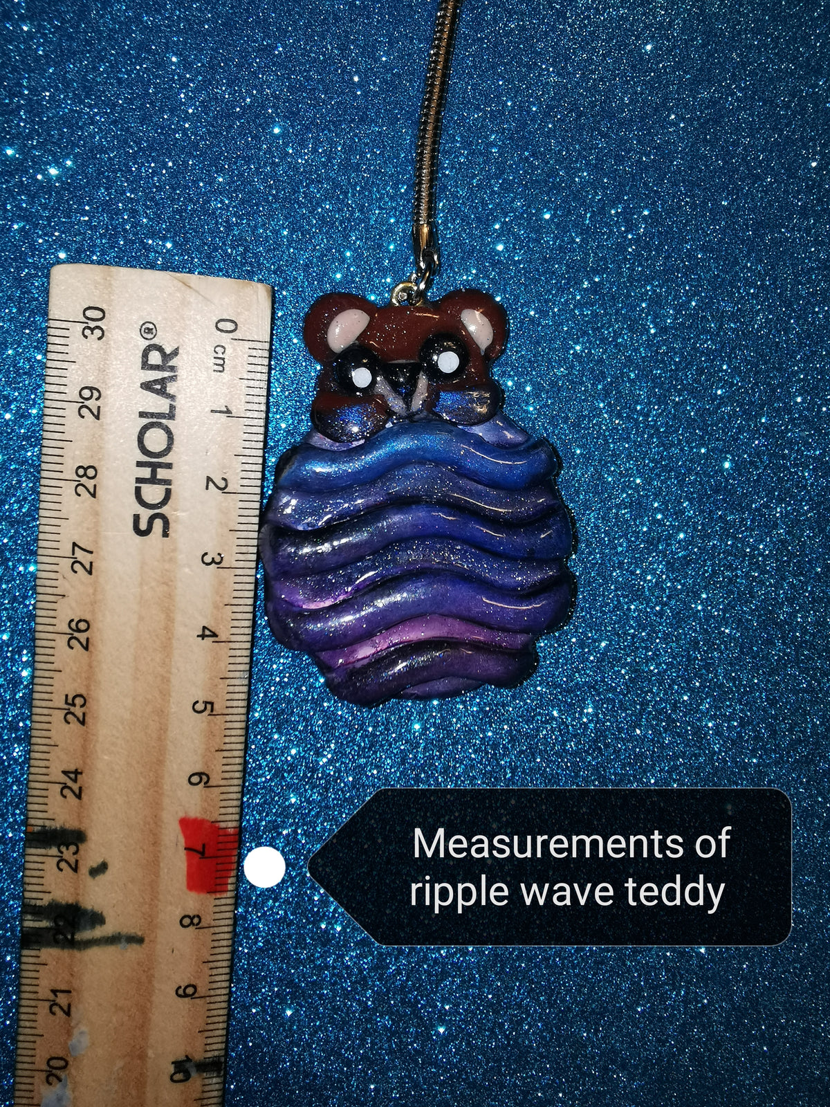 Galaxy Ripple Wave Teddy Bear Worry Stones